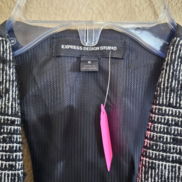 EXPREE DESIGN STUDIO Wool Blend Tweed Boucle Suit Vest Skirt Set~Size 6 - Picture 13 of 16